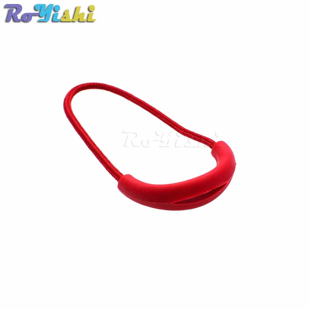 U Shape Cord Zipper Pulls Strap Lariat For Apparel Accessories Color Red