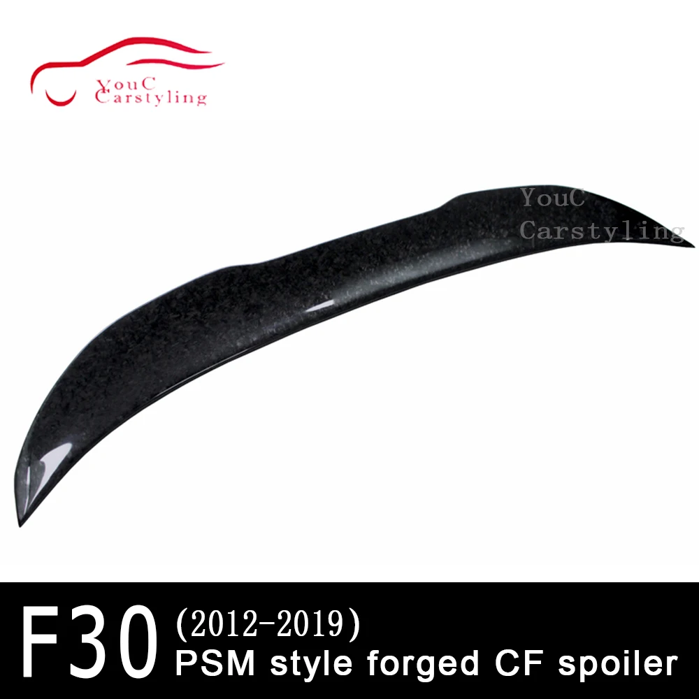 Real Forged Carbon Fiber Rear Spoiler for BMW 3 Series F30 M3 F80 2012 -2018 318i 320i 328i 330i Trunk Boot Lip