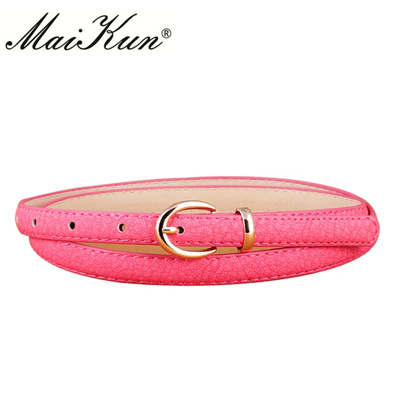 Maikun Belts for Women Snakeskin PU Leather Female Belt Designer Brand Luxury Women Belt