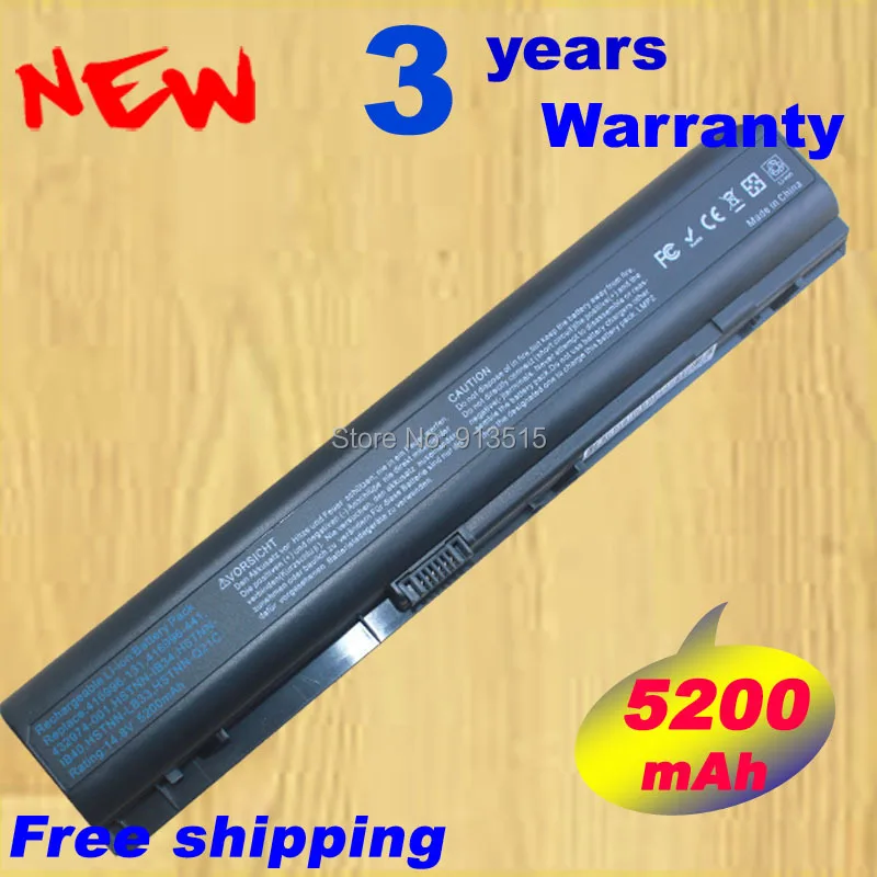 5200MaH 416996-131 416996-441 432974-001 HSTNN-IB34 HSTNN-LB33 Laptop Batteries For HP Pavilion dv9000