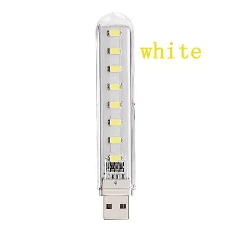 Mini Portable Bright Night Light Mobile Power 3 Leds 8 Leds Lamp USB LED Lamp Night Light Portable Light For PC Laptop Reading