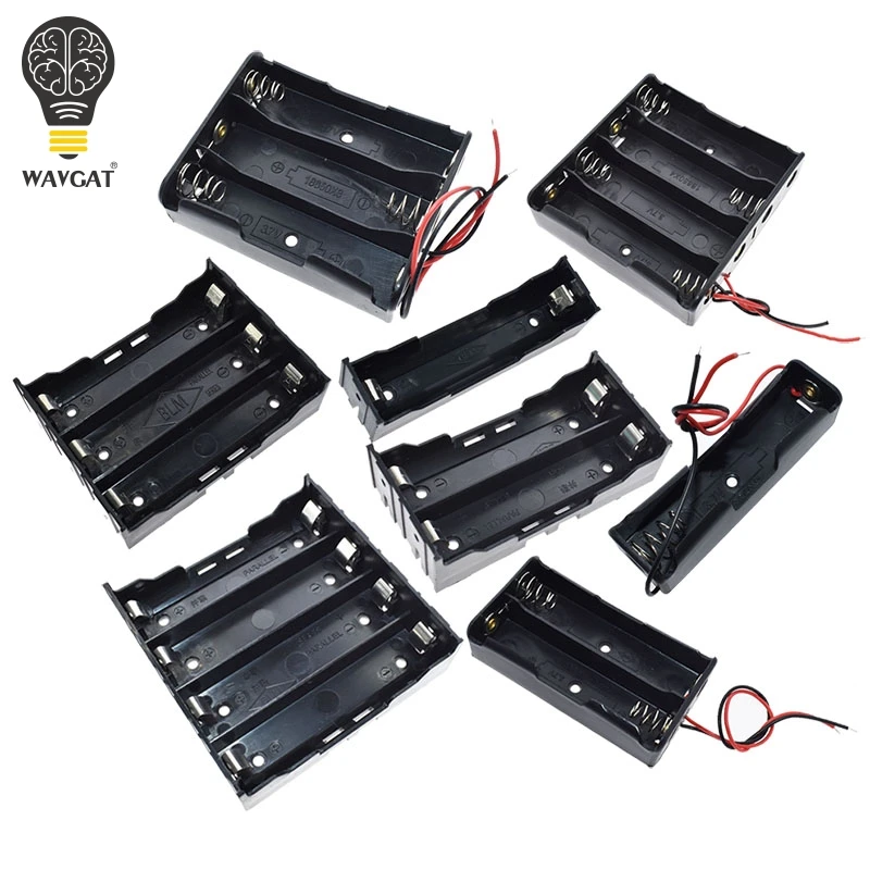 1X 2X 3X 4X plastikowe opakowanie na baterie uchwyt do przechowywania Box do 18650 akumulator 1 2 3 4 gniazdo pojemnik z drut ołowiany Pin