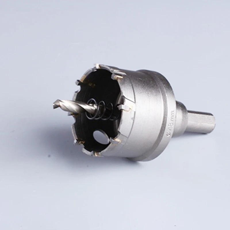 TCT Wolfram Hartmetall Tipp Lochsägeschneiderbohrer Set für Metall Arbeit dicker Edelstahl TCT Wolfram Hartmetall Tipp Lochsägeschneiderbohrer Set für Metall Arbeit dicker Edelstahl