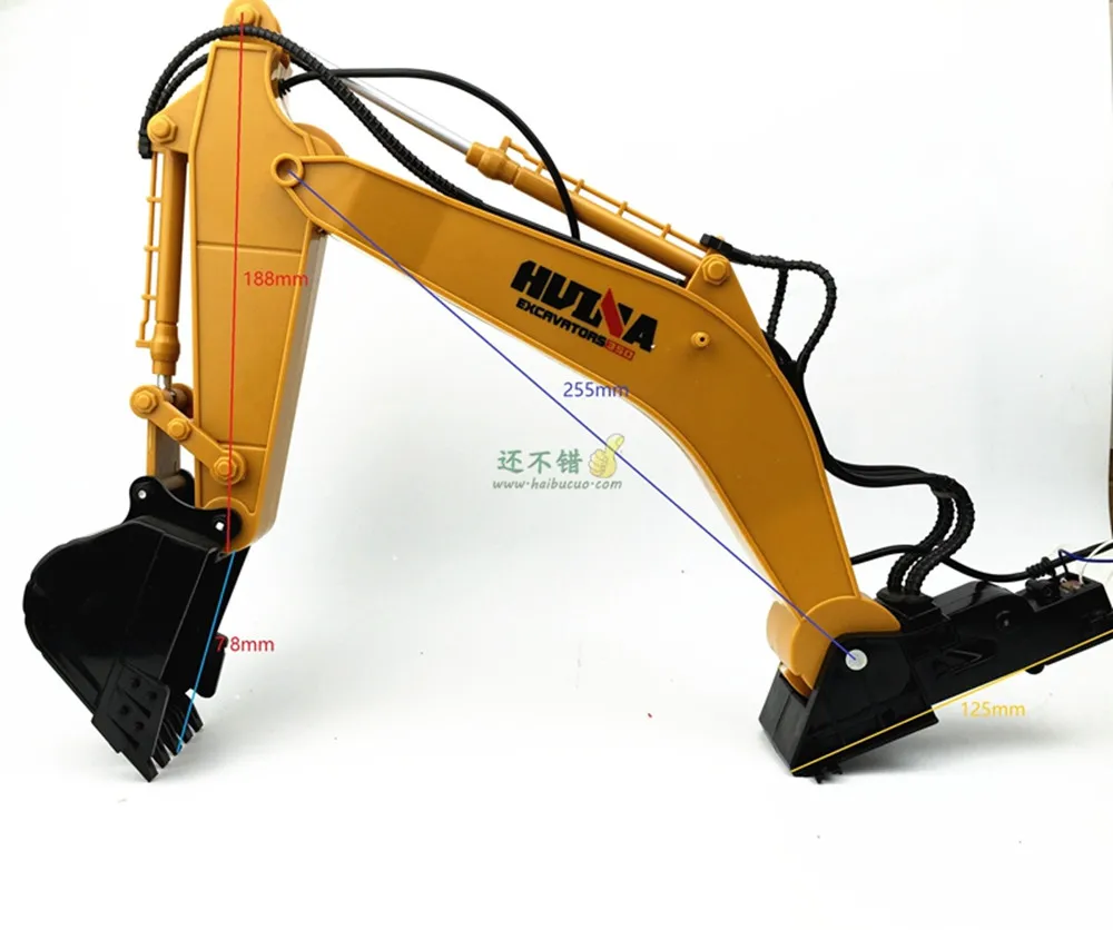 Robotic arm manipulator six channels excavator bucket excavator boom DIY maker