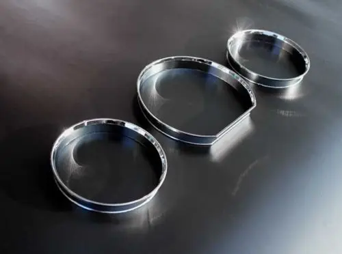 Medidor de velocímetro cromado, anillos de Dial, embellecedor de bisel para Mercedes Benz W126 S W124 Clase E