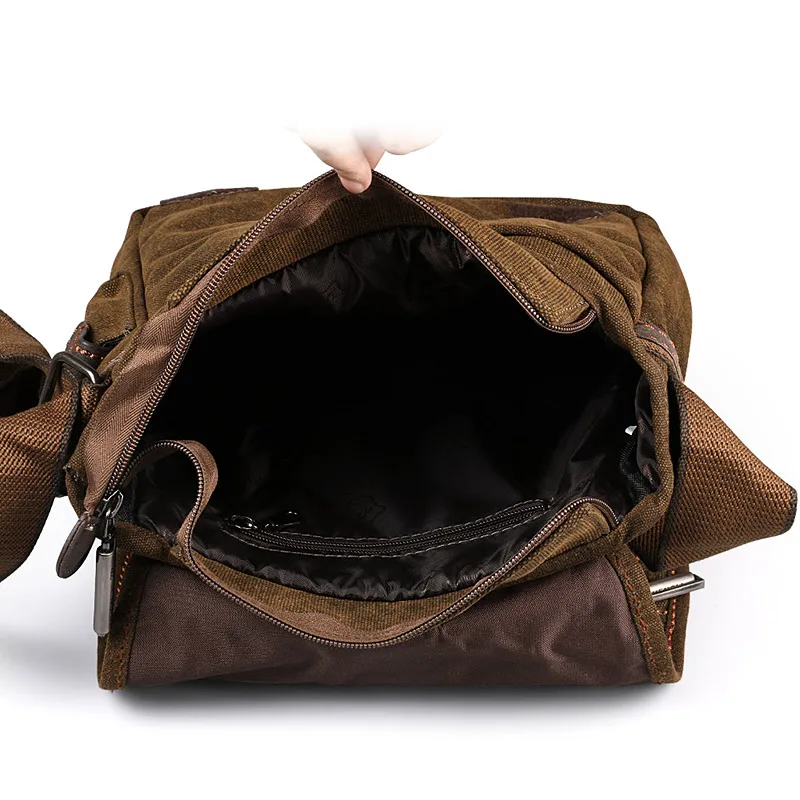 Bolsa de ombro retrô masculina, bolsa de mensageiro multifunções, pacote de lazer e ferramentas, mochila escolar Ruil Vintage, nova, 2022