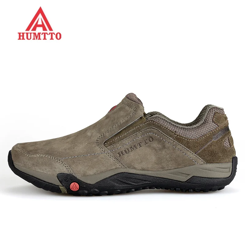 HUMTTO New 2021 Hiking Shoes Man Breathable Trekking Camping Climbing Hunting Boots Men Sport Leather Outdoor Sneakers for Mens