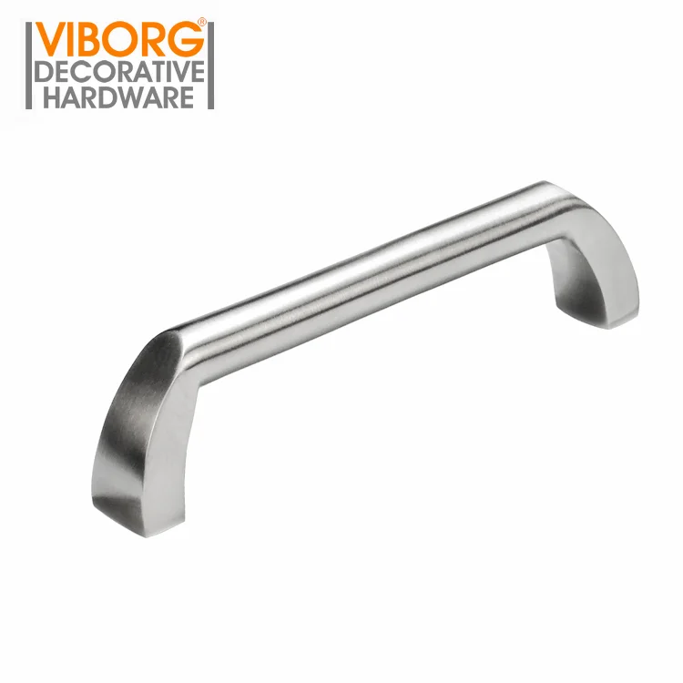 (4 Pieces) VIBORG 96mm 304 Stainless Steel Casting Modern Kitchen Cabinet Cupboard Door Handle Pulls Drawer Pull Handles,SV204