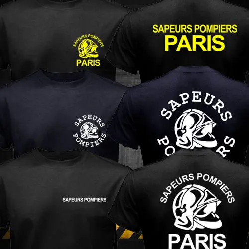 New Sapeurs Pompiers Paris France Firefighter Fire Department Brigade T-Shirt 2019 Summer High Quality Men Printing on T Shirts