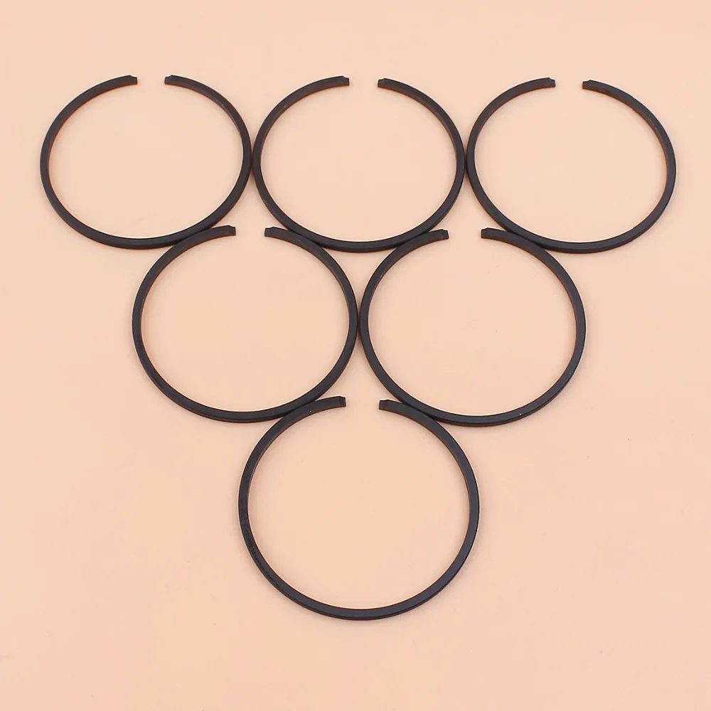 6Pcs/lot 34mm Piston Ring Fit BC260 CG260 BG260 26CC Brush Cutter 1E34F TL34 MITSUBISHI TU26 Strimmer Trimmer Engine Parts