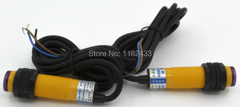 M18 5m sensing DC NPN NC E3F-5DN2 E3F-5L through beam cylinder amplifier photoelectric sensor switch