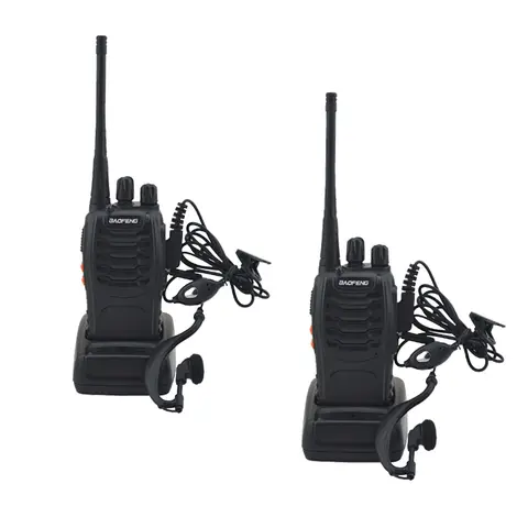 2pcs BF-888S UHF Walkie Talkies BAOFENG