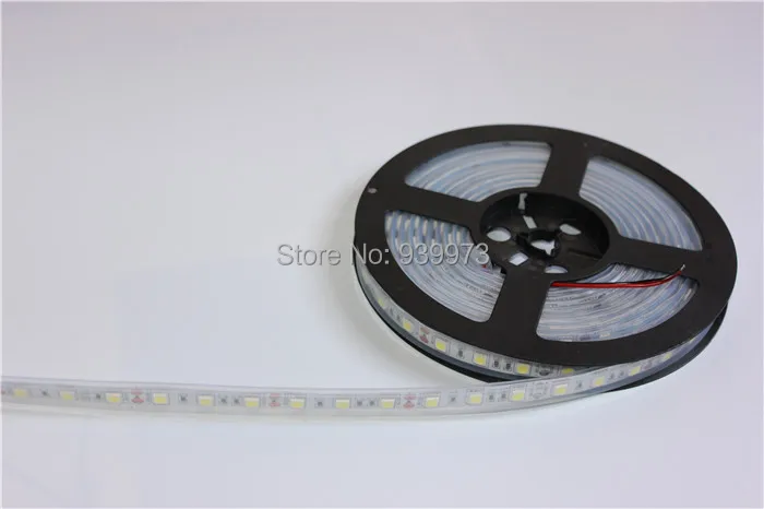 Imagem -04 - Rgb Branco Branco Quente Azul Vermelho Verde Amarelo Tubo Ip67silicon à Prova Impermeável Água 12v 5050 Led Strip 60led m Mais m Lote 300led