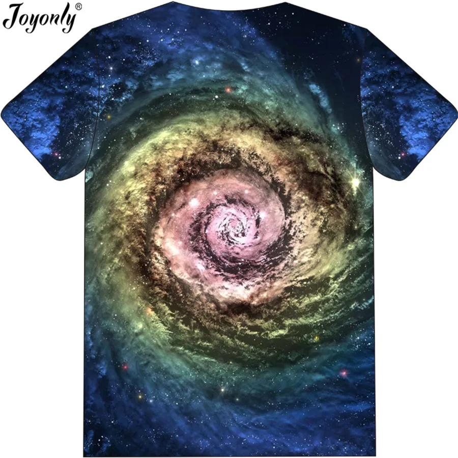 Joyonly New 2018 Summer Fashion Galaxy Vortex Design T Shirt Boys Girls High Quality 3D Printed T-shirt Children Cool Tees