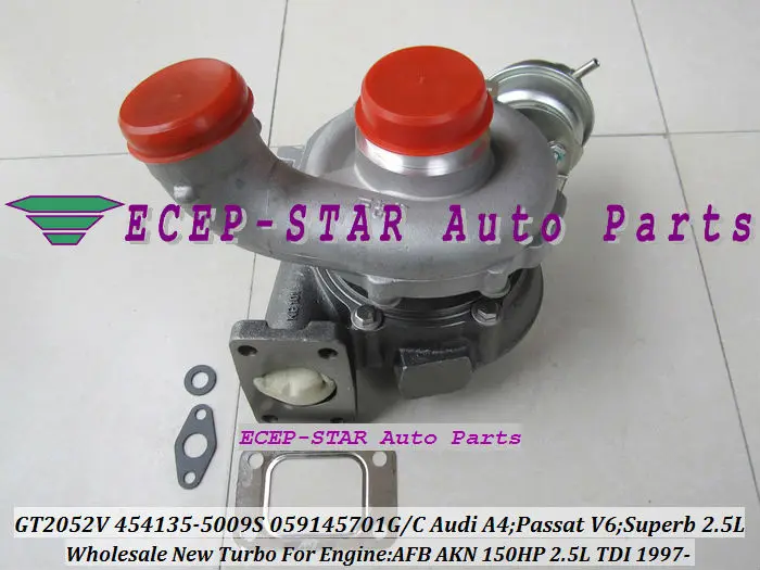 Turbo GT2052V 454135-5009S 454135 059145701G/C Turbocharger For AUDI A4 SKODA Superb VW PASSAT V6 1997- AFB AKN 2.5L TDI 150HP - view 3