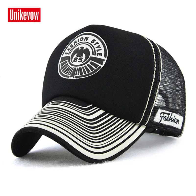 

Brand UNIKEVOW 1Piece printed cotton cap Summer hat for men & women mesh baseball cap Fashion breathable hat