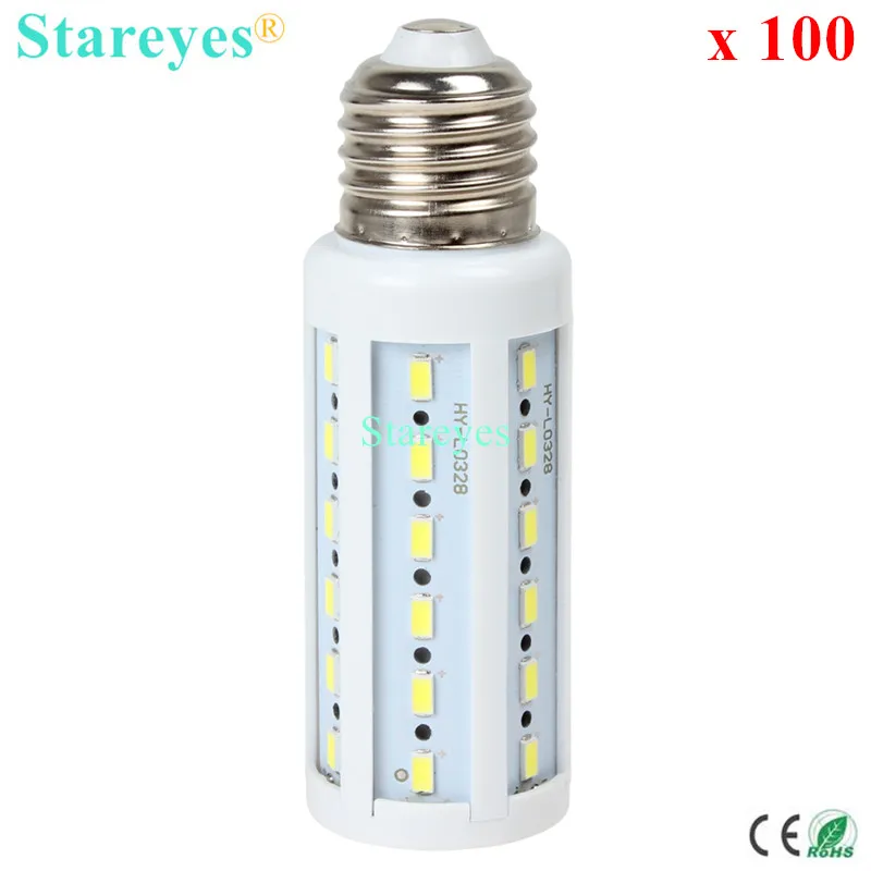 

Free shipping 100 pcs 12W 42 LED 5630 5730 SMD E27 E14 B22 LED Corn Bulb corn Light Maize Lamp Lighting Warm/Cool White