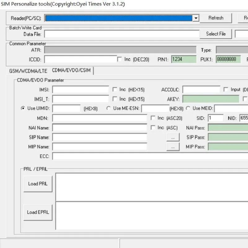 OYEITIMES Più Basso 3.1.2 Versione In Bianco SIM Card Software PC/SC Lettore di Software Programma 2G/3G/4G SIM Card Software COMP128/Milenage
