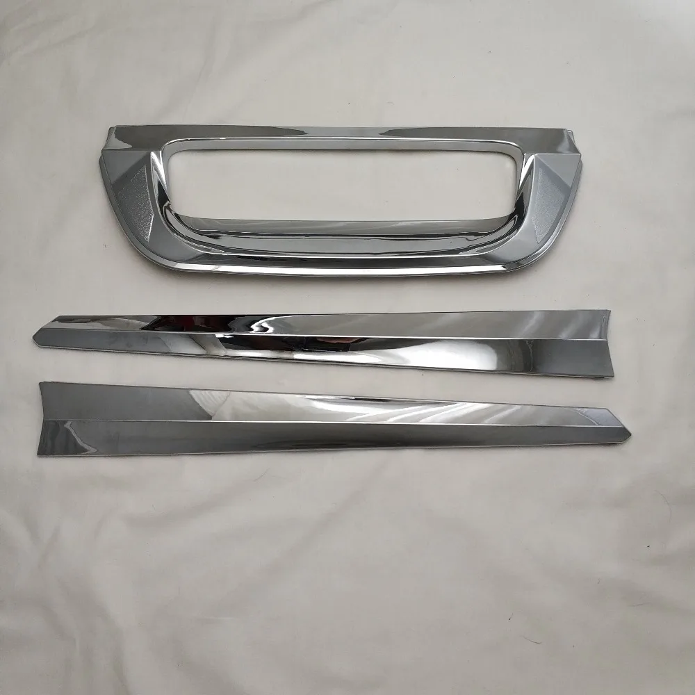 

For Isuzu DMax 2012-2018 Chrome Rear Trunk Door Handle Bowl Tailgate Boot Cover Trim Insert Tail Gate Kit Molding Car Styling