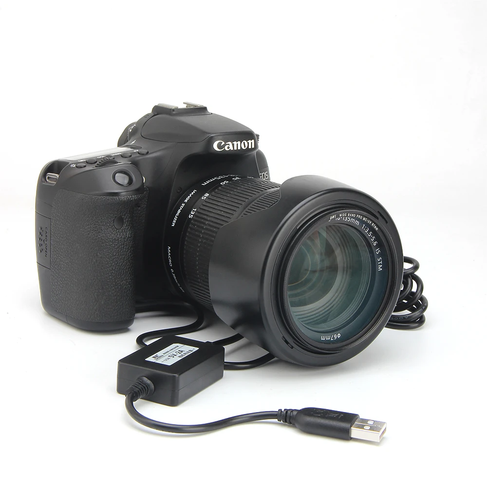 بطارية USB وهمية لكانون, محول طاقة, EOS, R50, R10, RP, 750D, 760D, 77D, 800D, 850D, 200D, Rebel, SL2, Kiss X8i, T6i, t6S ، من