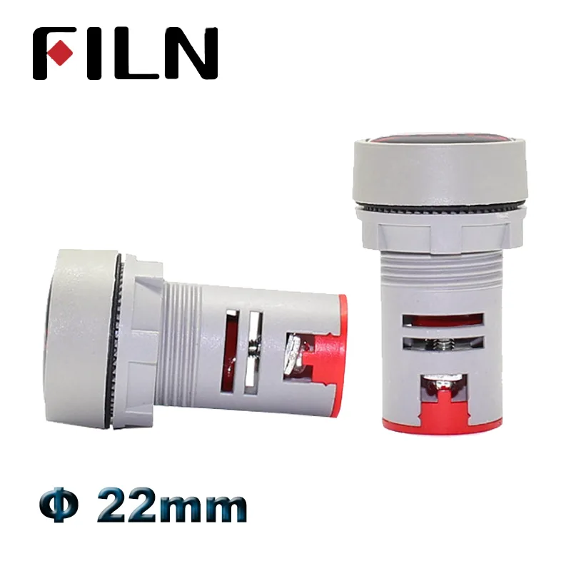 22mm AD16-22 LED Display AC 20-500 v Digitale Voltage Voltmeter Panel Display Indicator Licht Rood Geel Groen blauw Wit LED