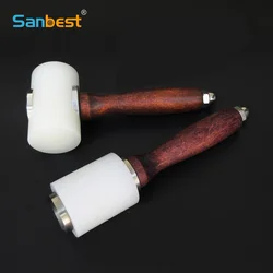 Sanbest Leather Carving Craft Hammer Tool Kit DIY 350/320g Cowhide Punch Cutting Sewing Hammers Tools