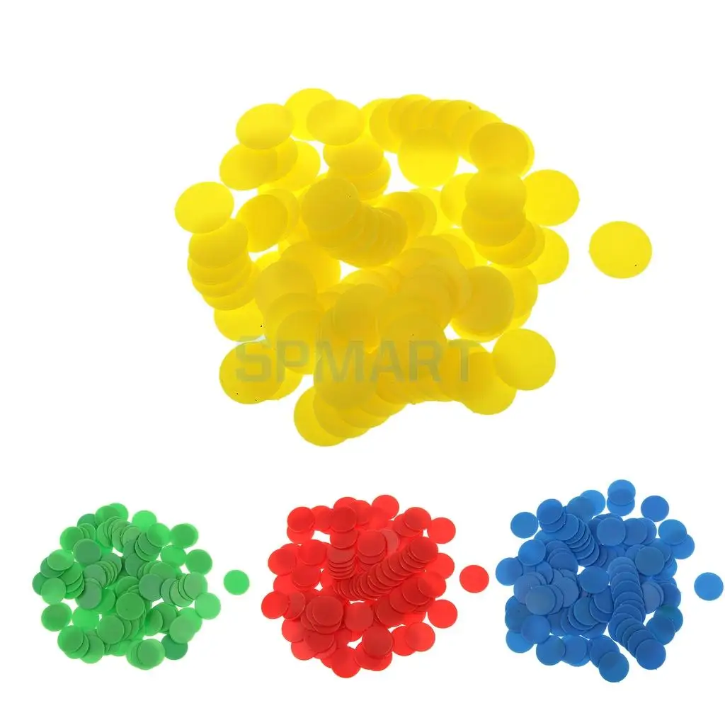 

MagiDeal 100 шт./упак. 18 мм, непрозрачные пластиковая настольная игра, аккуратные цифры, помощь в обучении, математические игрушки, школьные принадлежности