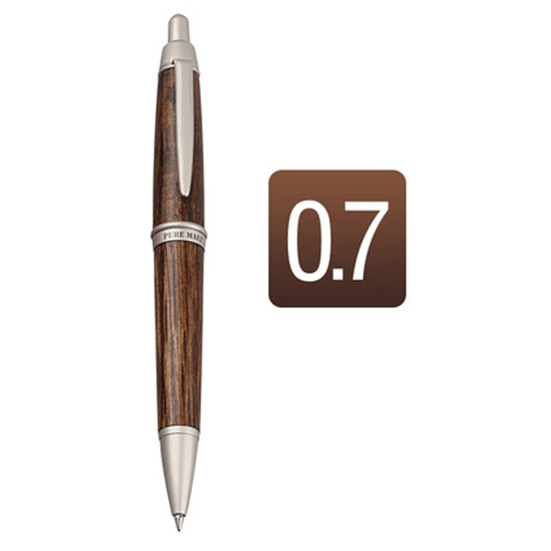 1 Pcs Uni Pure Malt Ballpoint Pen 0.7mm Oak Wood 2 colors to choose from SS-1015 Japan stationery