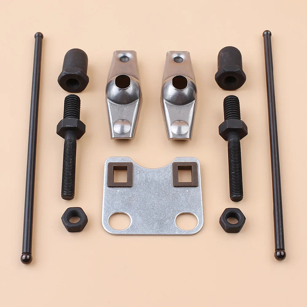 Valve Rocker Arm Stud Push Rod Guide Plate Set For Honda GX160 GX200 Chinese 168F 5.5HP 6.5HP Gas Engine Motor Generator