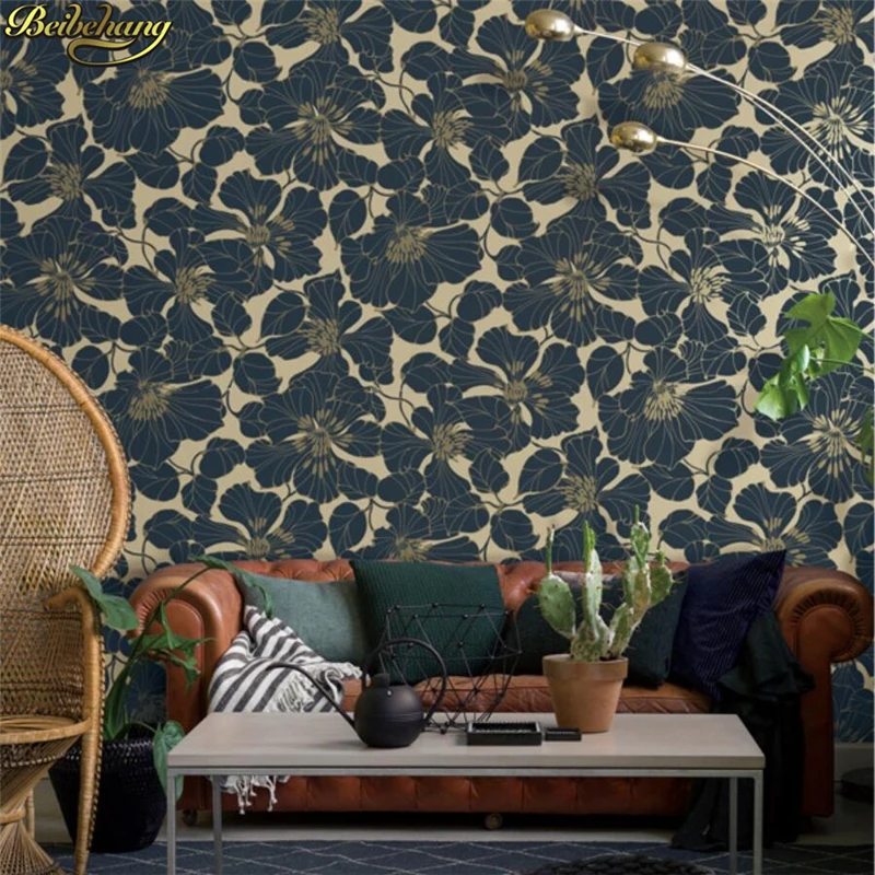 

beibehang papel de parede para quarto Nordic leaves wallpaper for walls 3 d Luxury 3D Leaf Wallpaper for Walls Roll living room