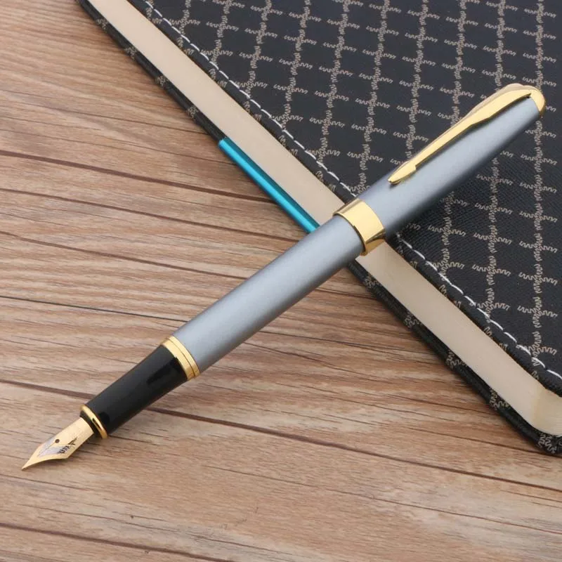 High quality brand baoer 388  gift metal blue golden classic Fountain Pen signature pen Stationery Office School Supplies