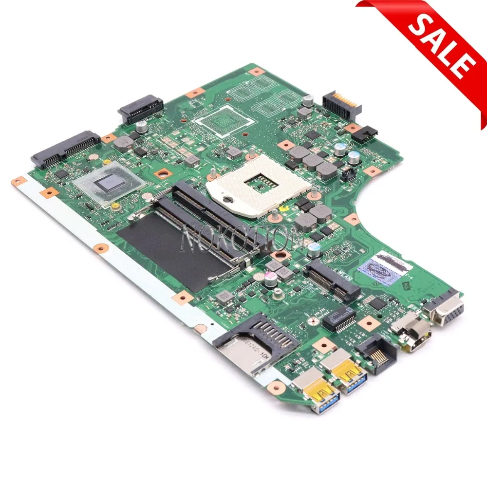 NOKOTION Laptop Motherboard For Asus k55V K55VD REV3.0 60-N89MB1300-B02 HM76 DDR3 Main Board intel HD GMA GPU