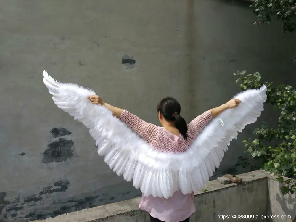 Pure handmade fashion white soft Fairy angel wings Girls' creative props for stage performance shooting Party decorations