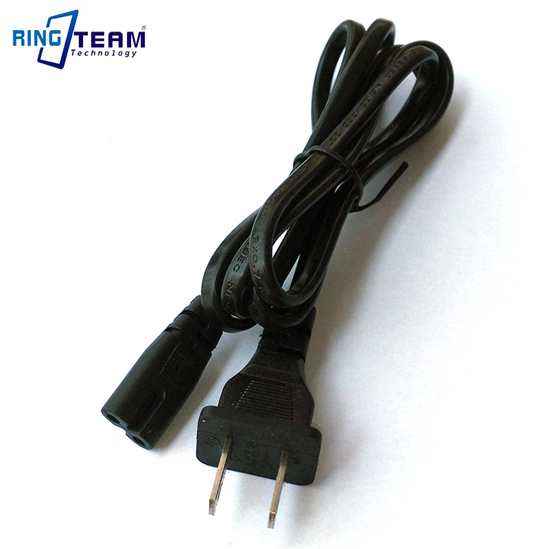 

High Quality 2 Flat Pin Power Cable Compatible with Netbook Laptop Camera AC Adapters - US Canada Japan Mexico