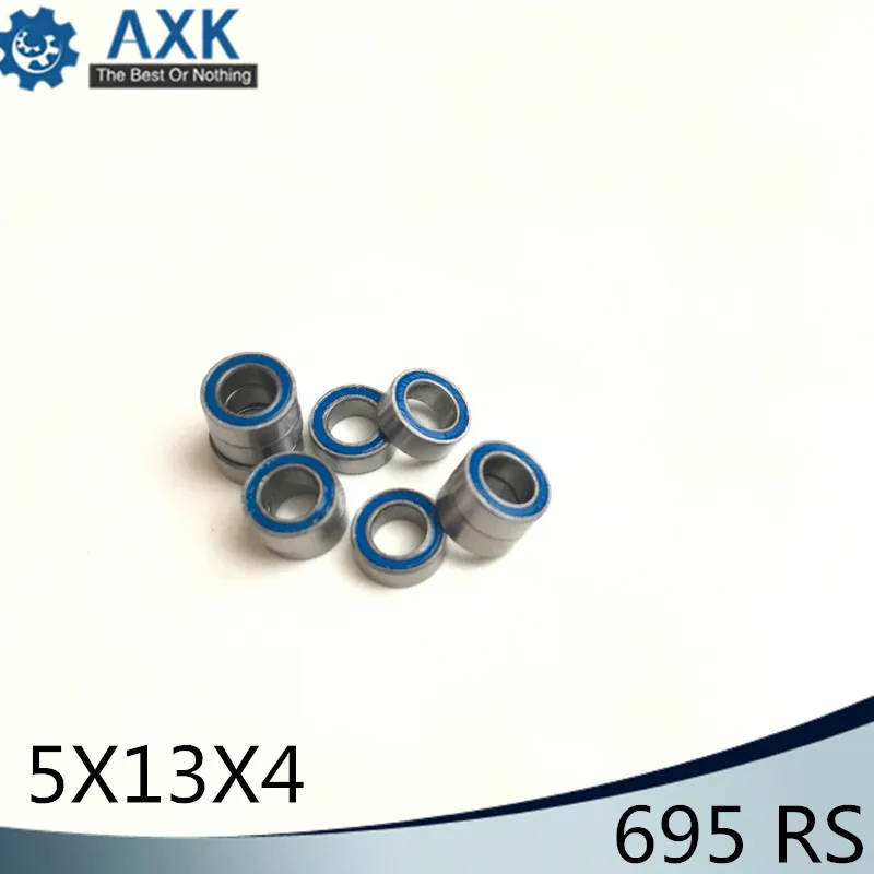 

695RS Bearing 10PCS 5x13x4 mm ABEC-3 Hobby Electric RC Car Truck 695 RS 2RS Ball Bearings 695-2RS Blue Sealed