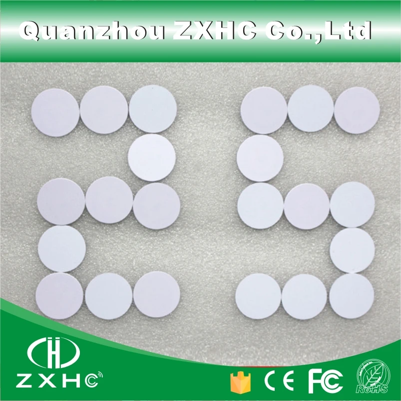 

(1000pcs/lot) Waterproof 25mm x 1mm RFID 125KHz Tag PVC Coin Card with ID TK4100 (compatible EM4100) Read-only