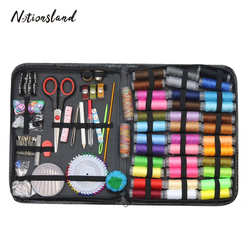 

183cs/Set Sewing Kit Accessories Travelling Quilting Stitching Embroidery Sewing Needle Craft Sewing Kits with Case Mom Gift