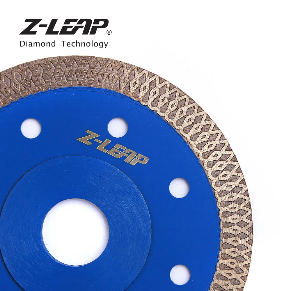 Z-LEAP 105/115/125 مللي متر الماس شفرة المنشار الجرانيت الرخام السيراميك أسطوانة تقطيع سوبر رقيقة توربو شفرات منشار دائري حجر قطع أدوات