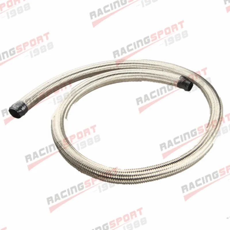 Stainless Steel Braided AN10 AN-10 10AN Fuel Line Gas Oil Hose 3M (9.8FT)