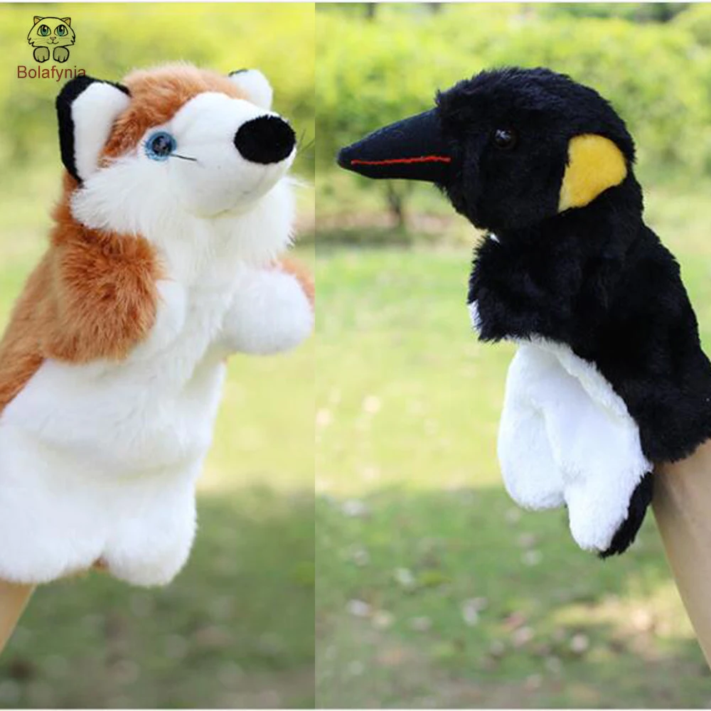 

BOLAFYNIA Children Stuffed Toy Fox and the Crow stroy kids doll plush baby Hand PUPPETS toys Christmas birthday gift