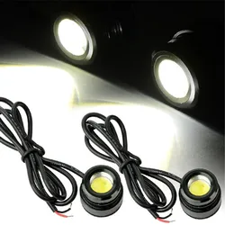 2Pcs 23MM Daytime Running Lights Car Led Eagle Eye Lights DRL LED 12V Backup Reversing Parking Signal Automobiles Lamps DRL