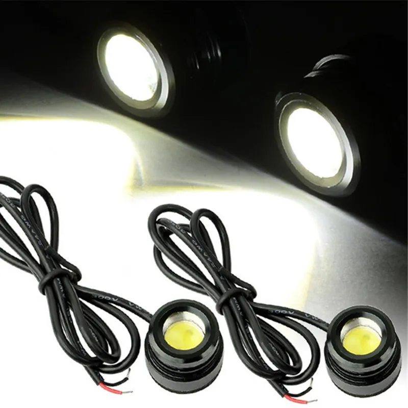 2Pcs Car Styling LED DRL Eagle Eyes Daytime Running Light 12V 6000K Warning Fog Lamp Reversing Signal Parking Light Automobile