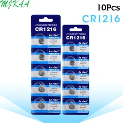 10pcs/pack CR1216 Button Batteries DL1216 BR1216 Cell Coin Lithium Battery 3V CR 1216 5034LC For Watch Electronic Toy Remote