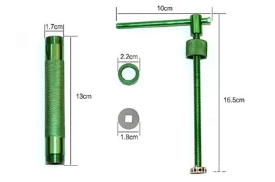 High Quality Green Clay Extruders Sculpture Gun Clay Sugar Paste Extruder Fondant Cake Sculpture Polymer Gun Tool H489