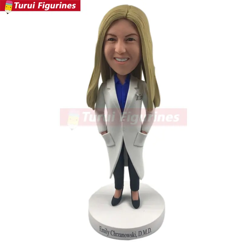 Female Dentist Personalized Gift Custom Dentist Bobble Head Female Dentist Birthday Cake Topper Girlfriend Bday Gift Dentist Gir