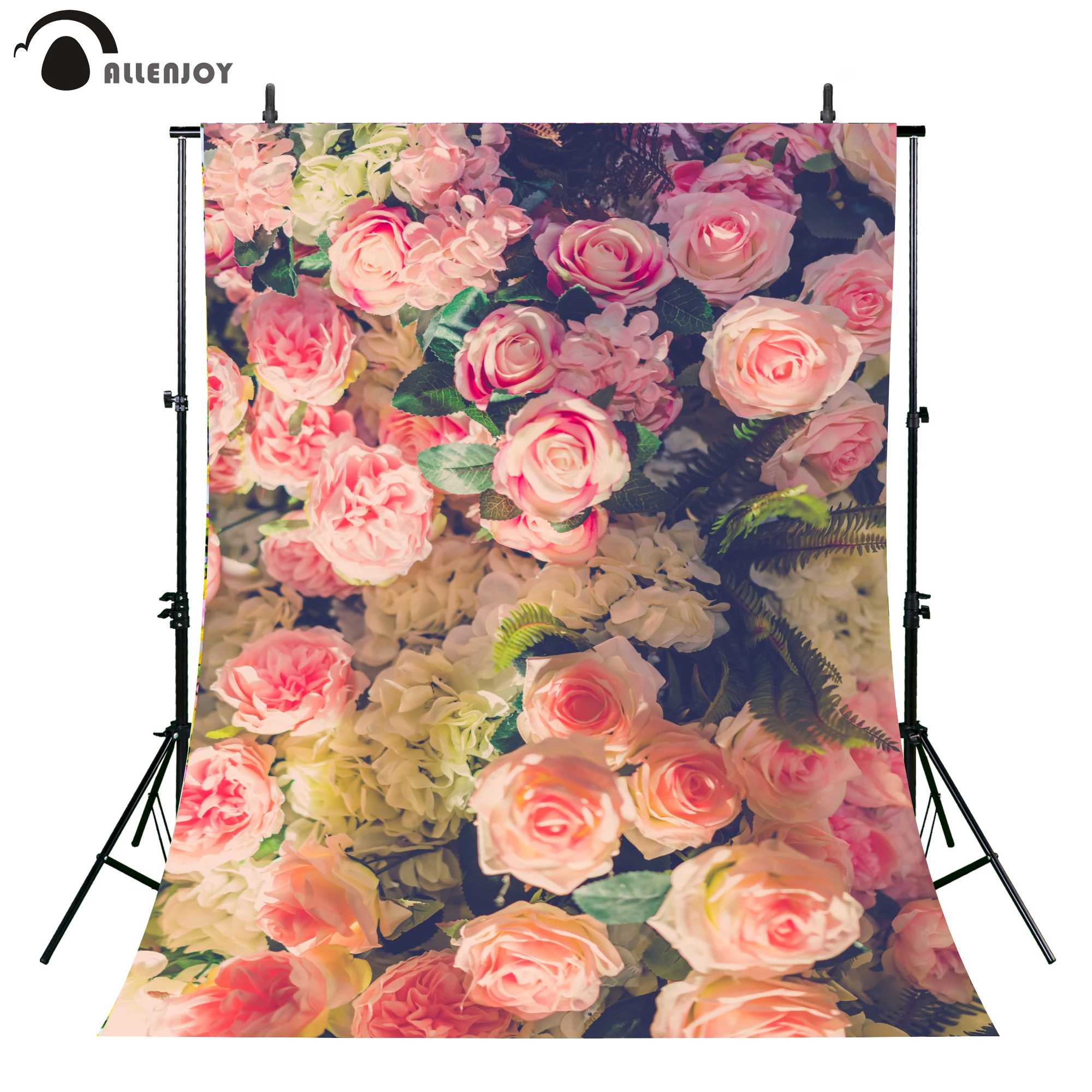 Allenjoy newborn photography background pink rose sweet flower Three-dimensional backdrop photo studio photo printer