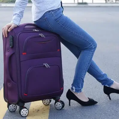 Travel Rolling Luggage Bag On Wheel Business Travel Luggage Suitcase Oxford Spinner suitcase Wheeled trolley bags for men