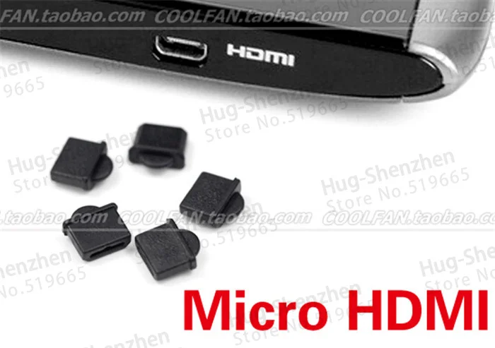 20 шт./лот совершенно новый Micro HDMI крышка порт защита от пыли Пробка крышка Бесплатная доставка