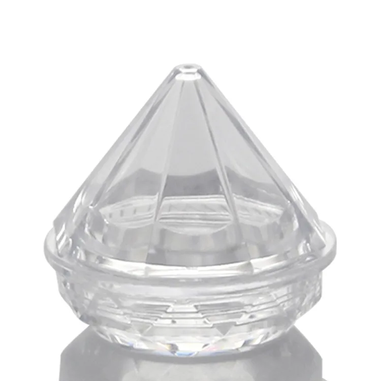 

100pcs/lot 5g Clear Diamond Empty Acrylic Container Makeup Bottle for Cosmetic Cream Jewelry Empty Jar Pot Eyeshadow