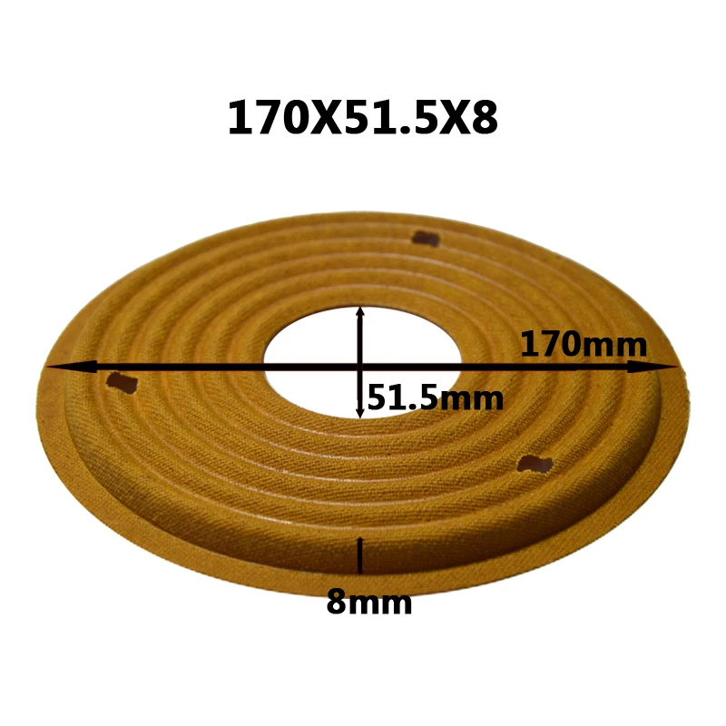 2pcs 167x49.5/168x49.5/170x49.5/170x51.5mm Elastic Wave Loudspeaker Subwoofer Woofer Bass Speaker Repair Spider Damper
